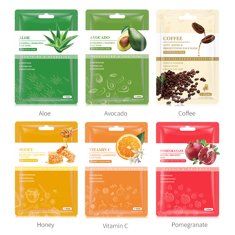 Coffee VC Green Tea Turmeric Honey Aloe Vera Avocado Mask