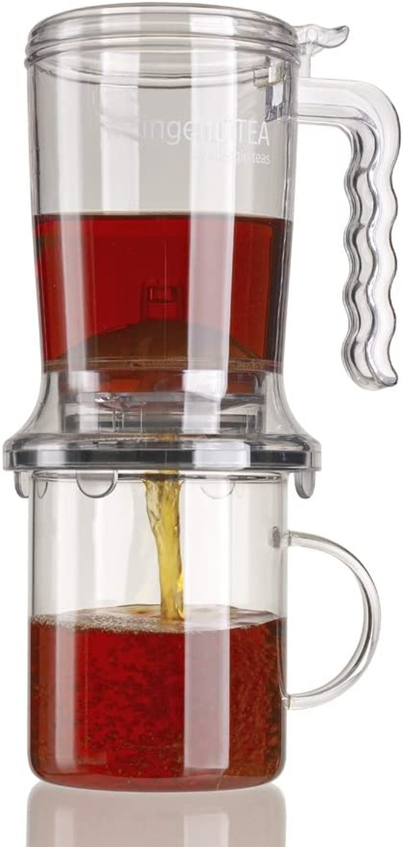 Ingenuitea Bottom-Dispensing Teapot,Clear,16 Oz