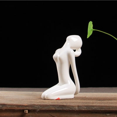 Abstract Ceramic Yoga Poses Figurine