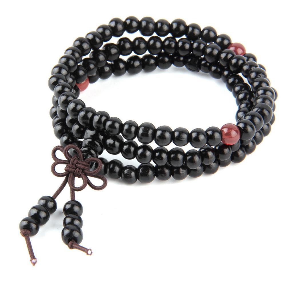 Natural Sandalwood Buddhist Buddha Meditation 108 beads bracelet