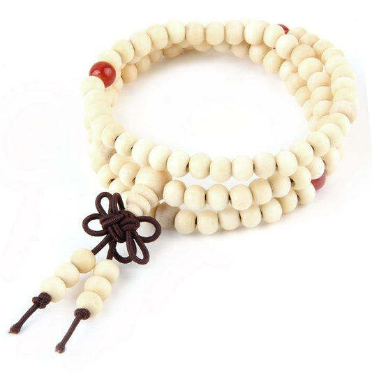 Natural Sandalwood Buddhist Buddha Meditation 108 beads bracelet