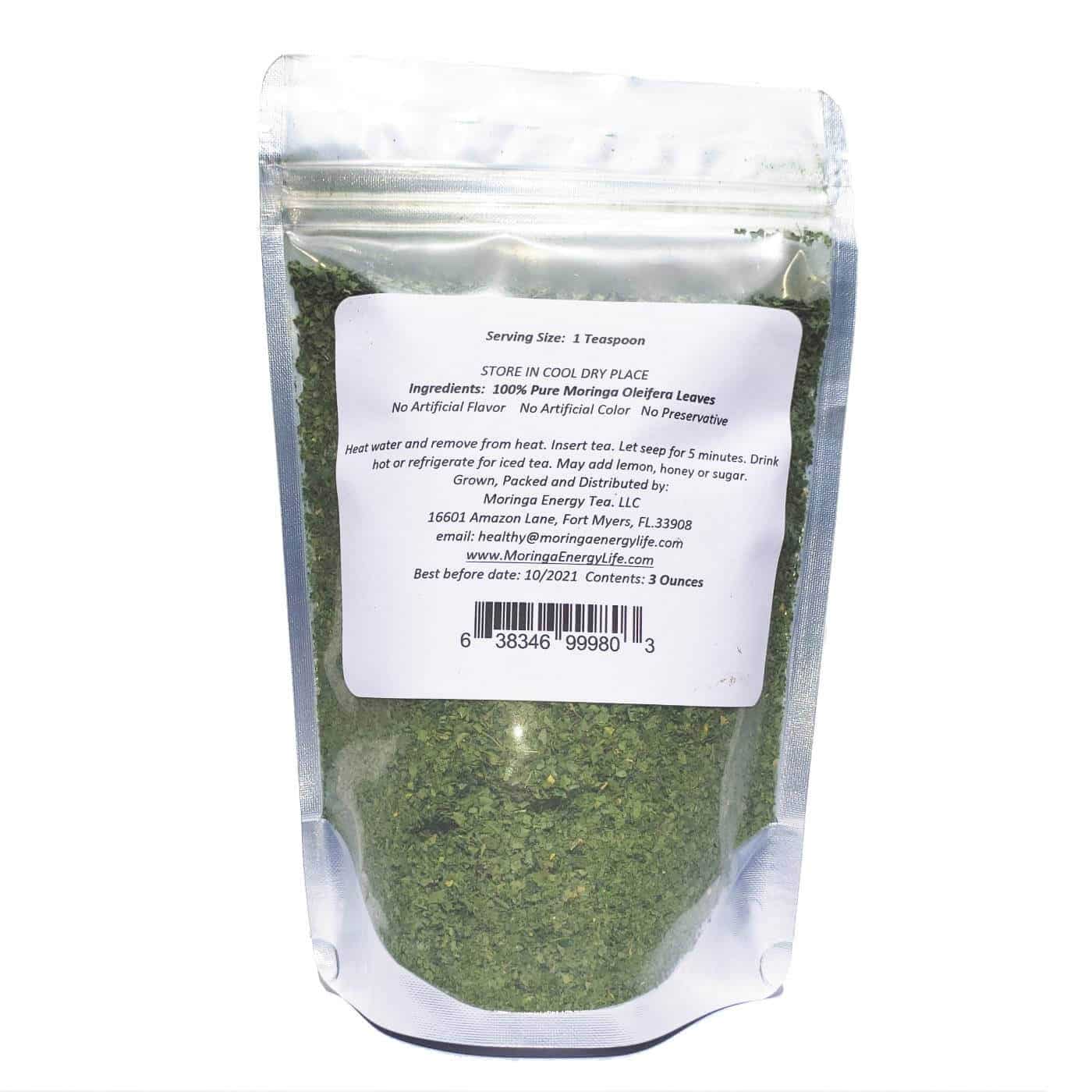 Moringa Energy Loose Leaf Tea (3 oz)