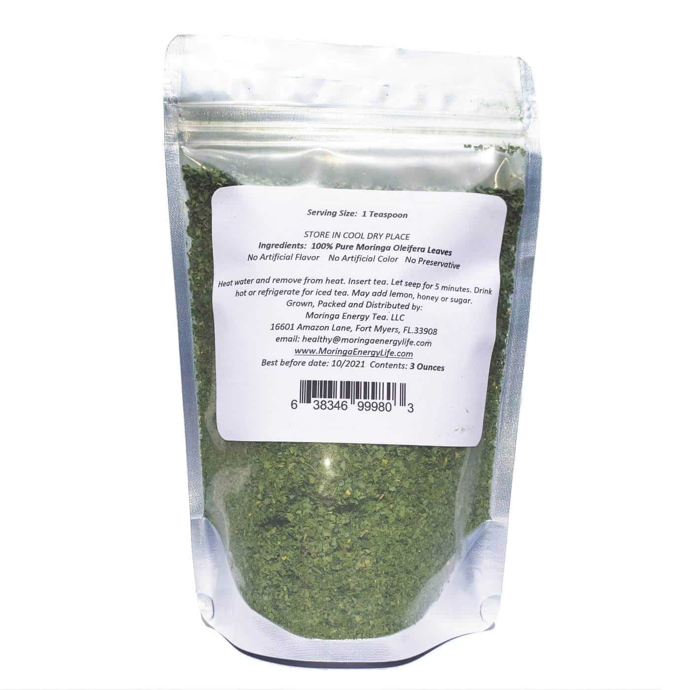 Moringa Energy Loose Leaf Tea (3 oz) 