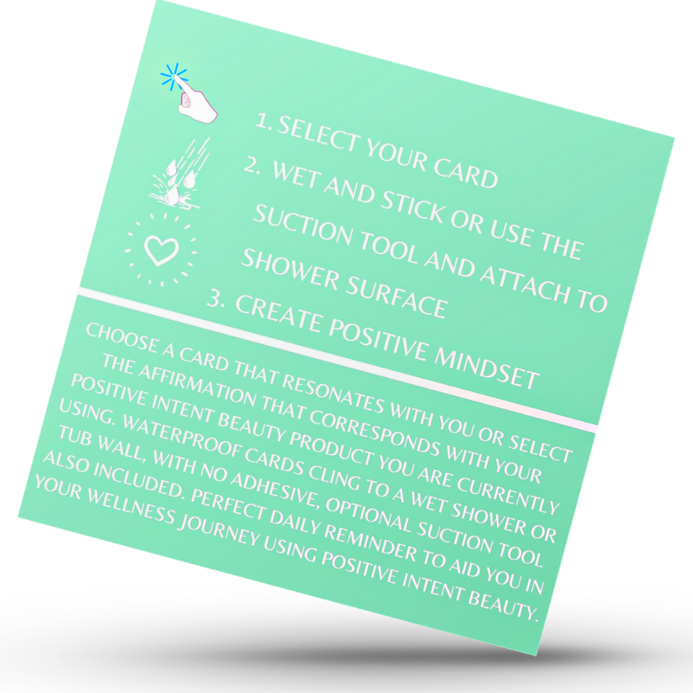 Self-Care Mantras For Your Shower Cards [Waterproof]-1