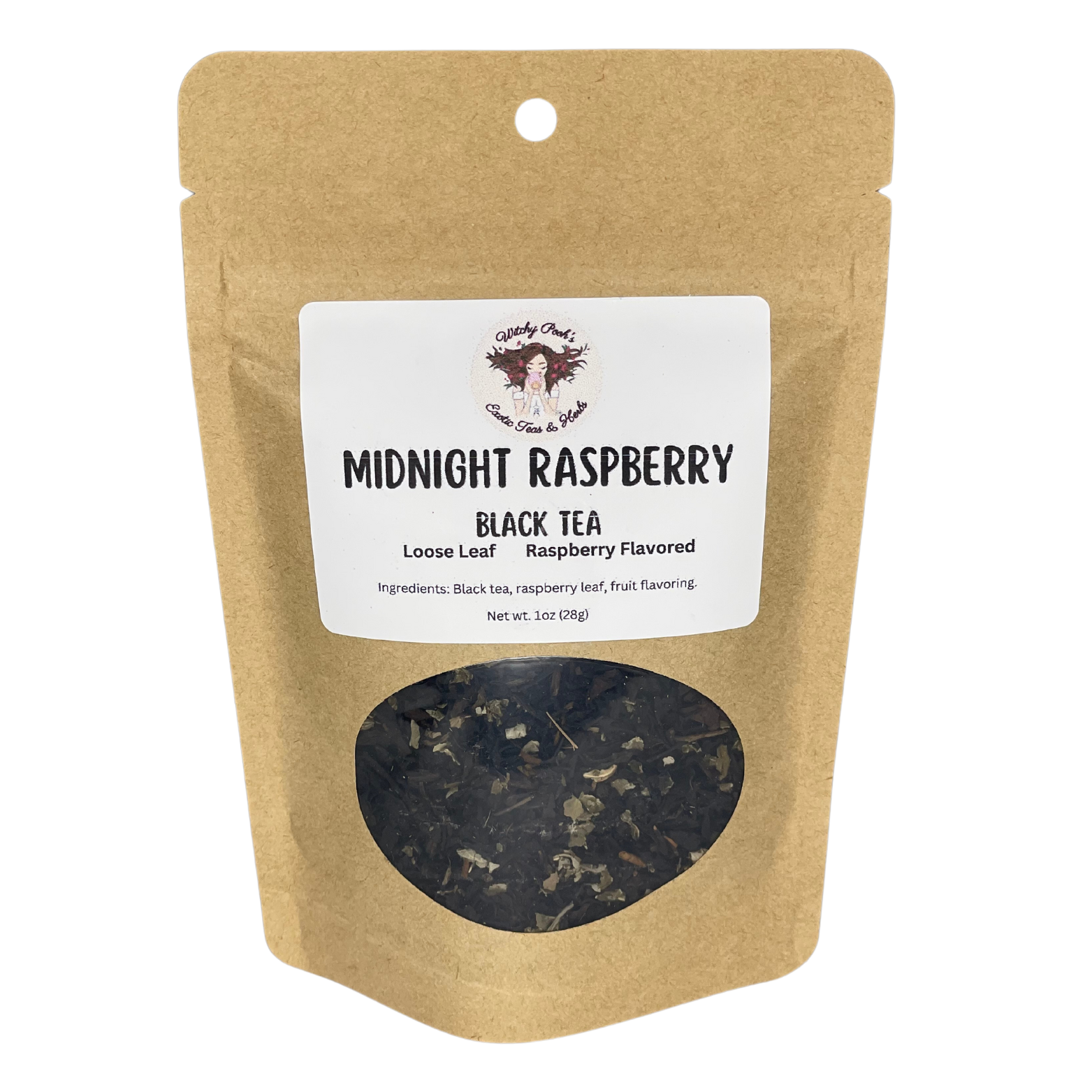 Witchy Pooh's Midnight Raspberry Loose Leaf Raspberry Flavored Black Tea-1