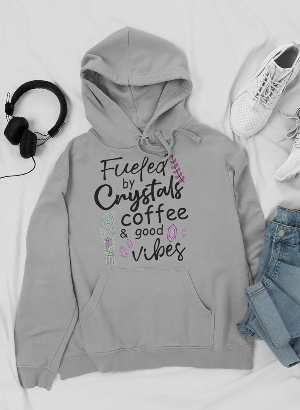 Fueled By Crystals Coffee & Good Vibes Hoodie-1