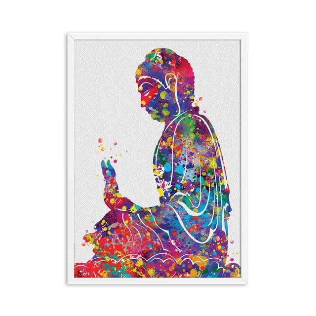 Meditation Canvas Painting Abstract Buddha Home Decor