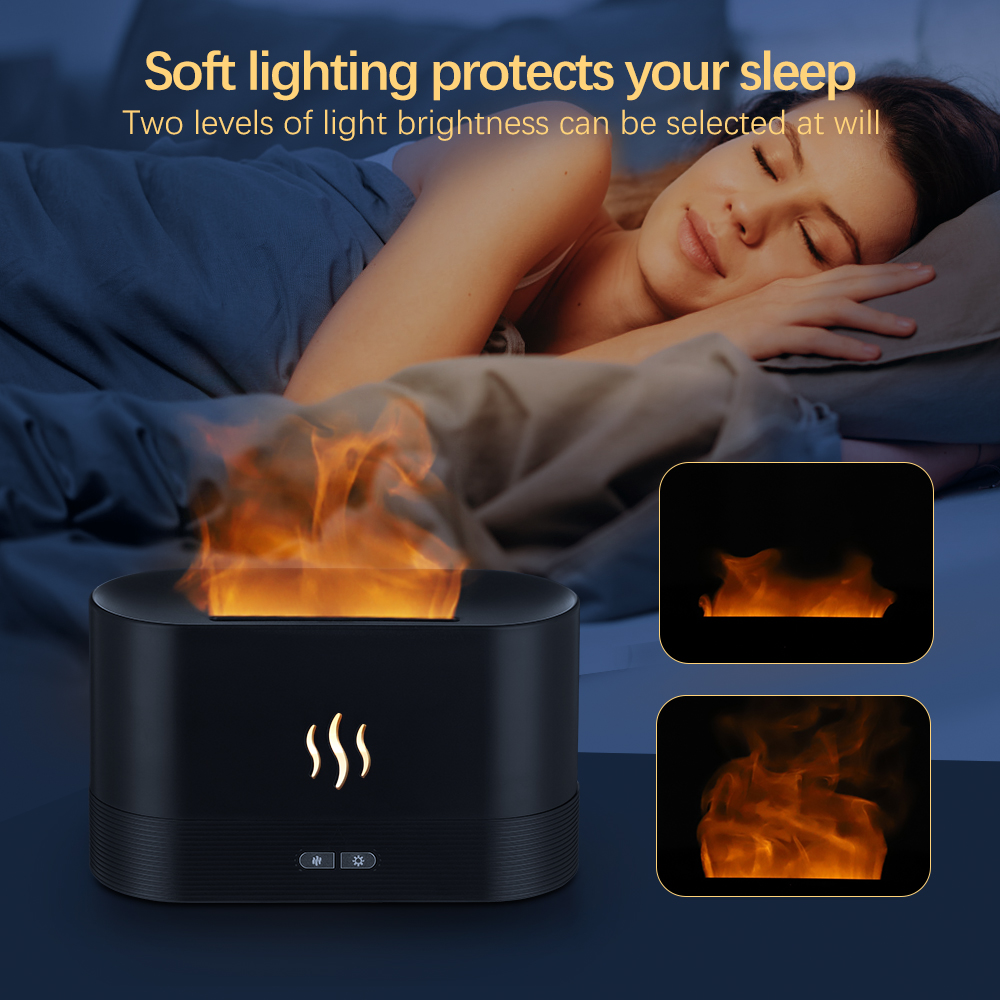 Aroma Diffuser Air Humidifier Flame Lamp Diffusor