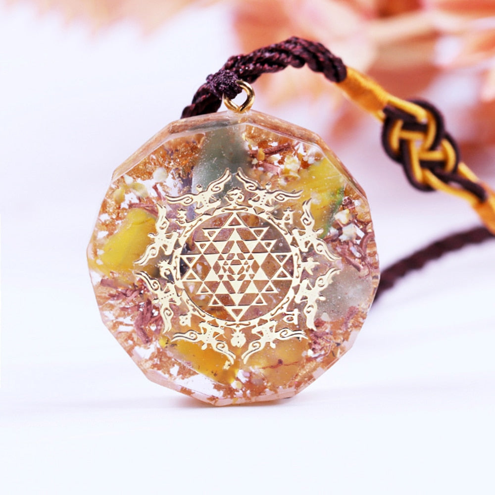 Healing Stones Orgone necklace EMF Protection Chakra Crystals Meditation Reiki Supplies Positive Energy Generator Orgonite-0