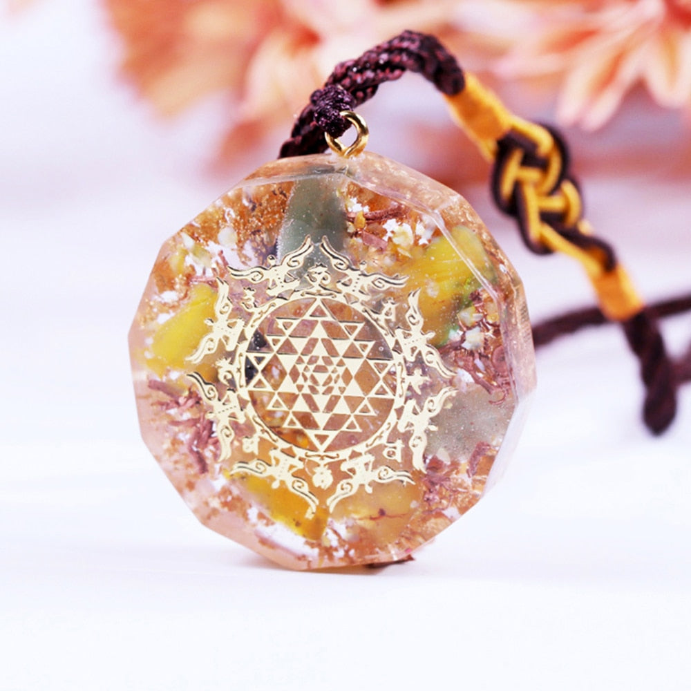 Healing Stones Orgone necklace EMF Protection Chakra Crystals Meditation Reiki Supplies Positive Energy Generator Orgonite-5