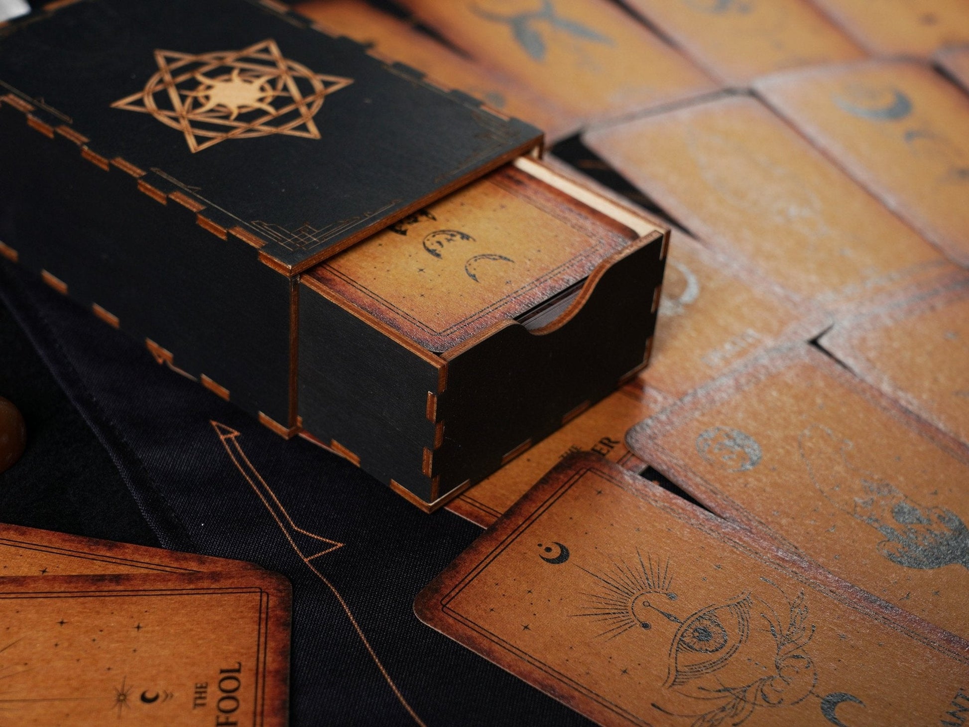 Tarot Wooden Box.Card Box.-1