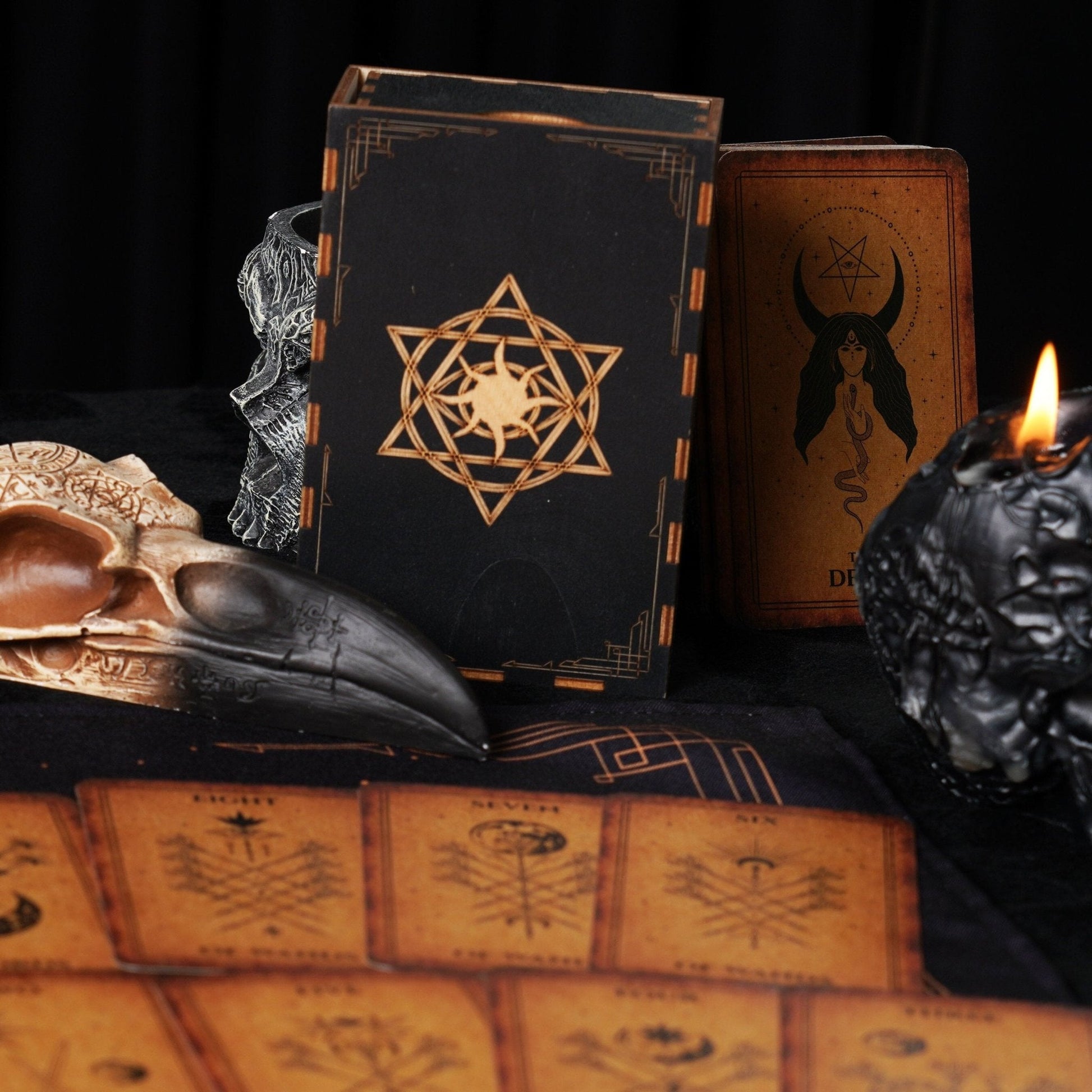 Tarot Wooden Box.Card Box.-0